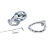 FUKR Cage de chasteté en métal Cobra Steel 10 x 3.7cm